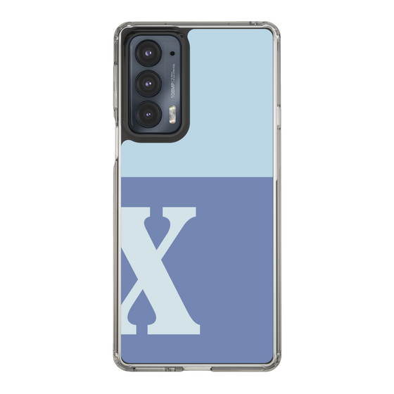 Slim Protection Case［ Original - initial two tone - X blue ］