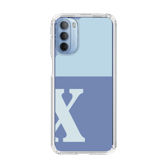 Slim Protection Case［ Original - initial two tone - X blue ］