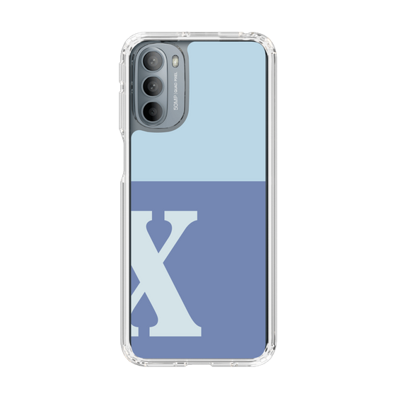 Slim Protection Case［ Original - initial two tone - X blue ］