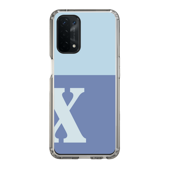 Slim Protection Case［ Original - initial two tone - X blue ］