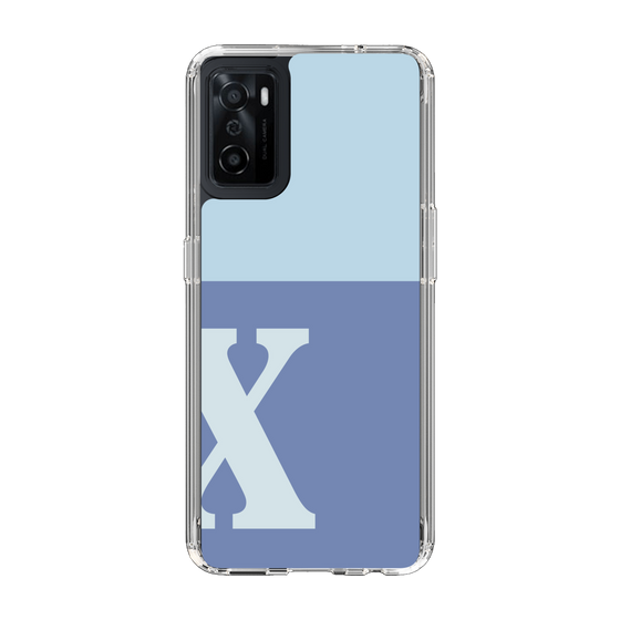 Slim Protection Case［ Original - initial two tone - X blue ］