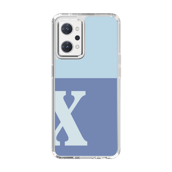 Slim Protection Case［ Original - initial two tone - X blue ］