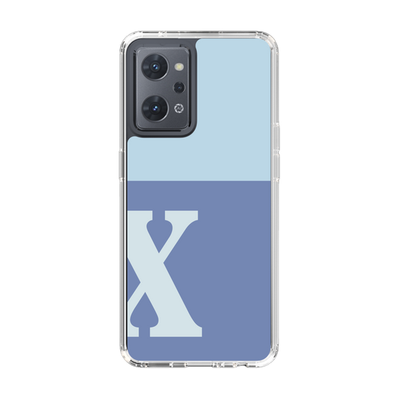 Slim Protection Case［ Original - initial two tone - X blue ］