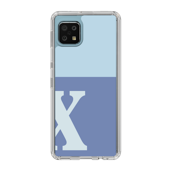 Slim Protection Case［ Original - initial two tone - X blue ］