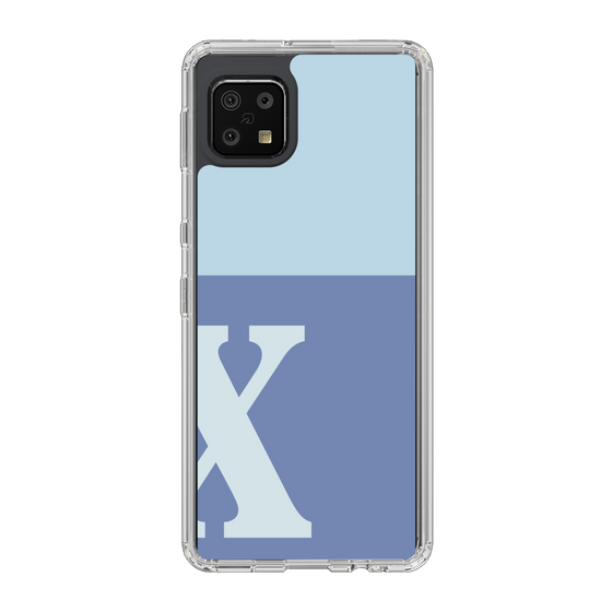 Slim Protection Case［ Original - initial two tone - X blue ］