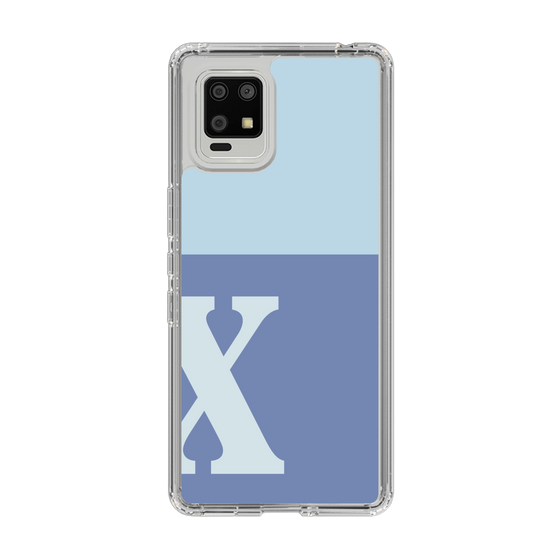 Slim Protection Case［ Original - initial two tone - X blue ］