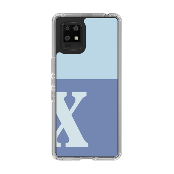 Slim Protection Case［ Original - initial two tone - X blue ］