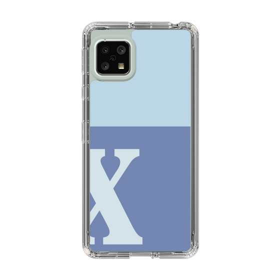 Slim Protection Case［ Original - initial two tone - X blue ］