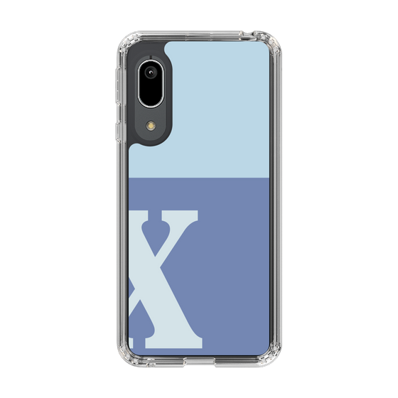 Slim Protection Case［ Original - initial two tone - X blue ］