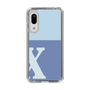 Slim Protection Case［ Original - initial two tone - X blue ］