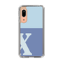 Slim Protection Case［ Original - initial two tone - X blue ］