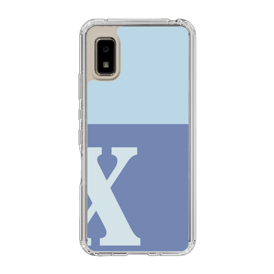Slim Protection Case［ Original - initial two tone - X blue ］