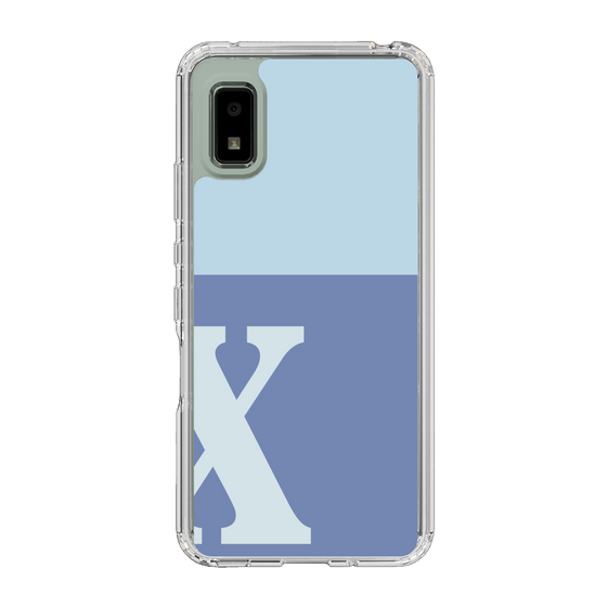 Slim Protection Case［ Original - initial two tone - X blue ］