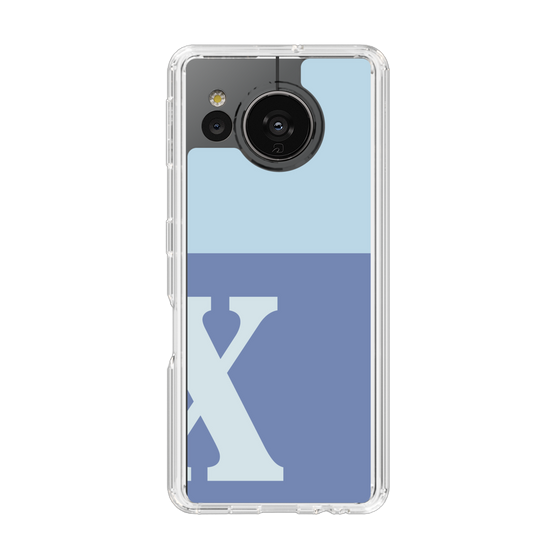 Slim Protection Case［ Original - initial two tone - X blue ］