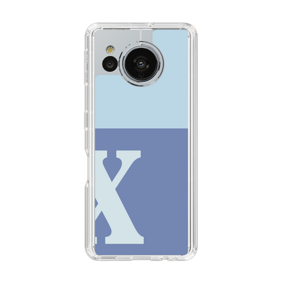 Slim Protection Case［ Original - initial two tone - X blue ］