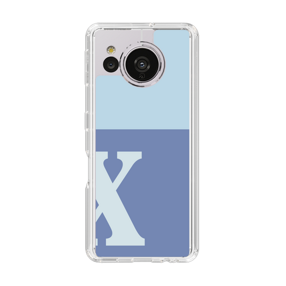 Slim Protection Case［ Original - initial two tone - X blue ］