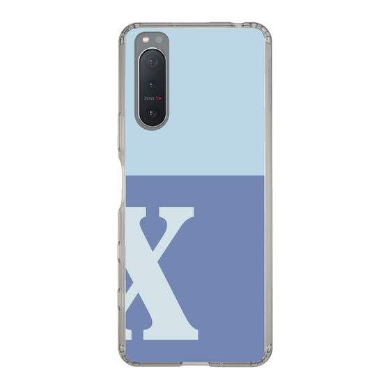 Slim Protection Case［ Original - initial two tone - X blue ］