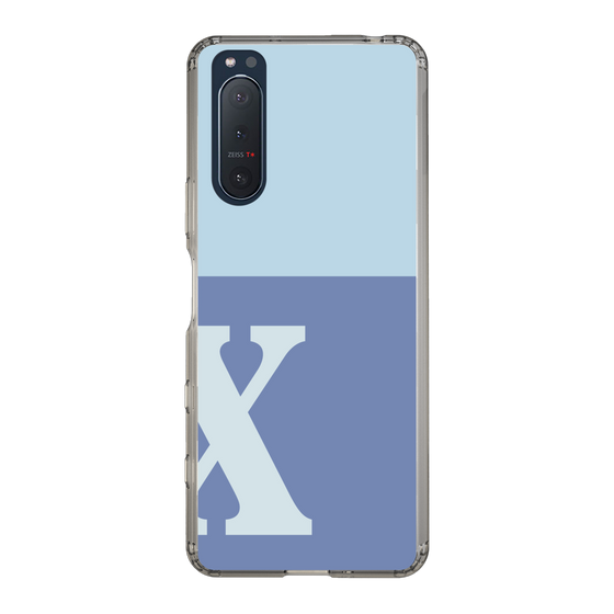 Slim Protection Case［ Original - initial two tone - X blue ］