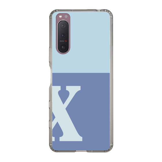 Slim Protection Case［ Original - initial two tone - X blue ］
