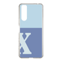 Slim Protection Case［ Original - initial two tone - X blue ］
