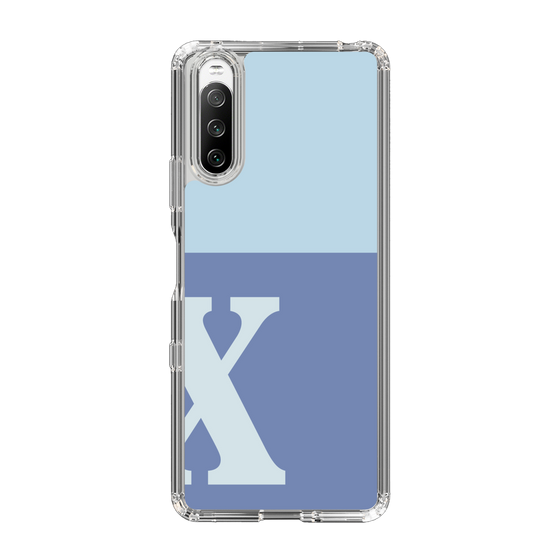 Slim Protection Case［ Original - initial two tone - X blue ］