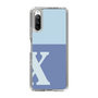 Slim Protection Case［ Original - initial two tone - X blue ］