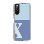 Slim Protection Case［ Original - initial two tone - X blue ］