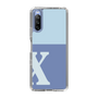 Slim Protection Case［ Original - initial two tone - X blue ］