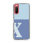 Slim Protection Case［ Original - initial two tone - X blue ］