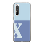 Slim Protection Case［ Original - initial two tone - X blue ］