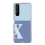 Slim Protection Case［ Original - initial two tone - X blue ］