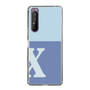 Slim Protection Case［ Original - initial two tone - X blue ］