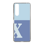 Slim Protection Case［ Original - initial two tone - X blue ］