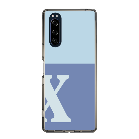 Slim Protection Case［ Original - initial two tone - X blue ］