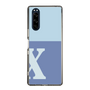 Slim Protection Case［ Original - initial two tone - X blue ］