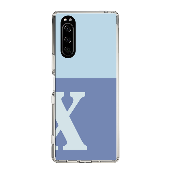 Slim Protection Case［ Original - initial two tone - X blue ］