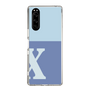 Slim Protection Case［ Original - initial two tone - X blue ］