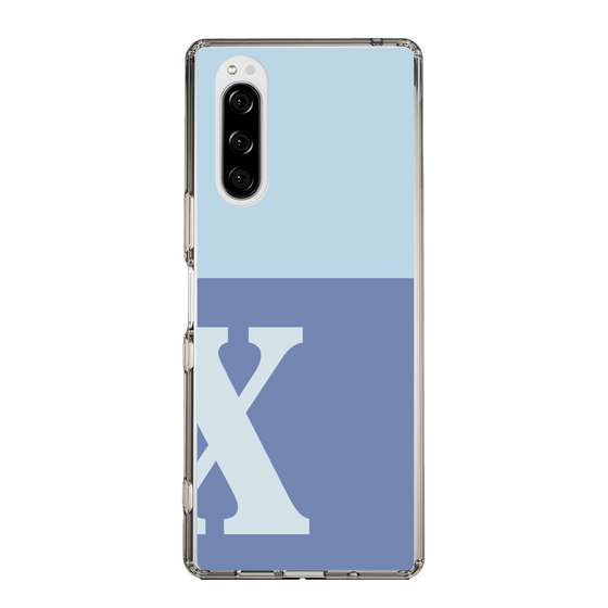 Slim Protection Case［ Original - initial two tone - X blue ］