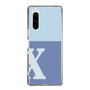 Slim Protection Case［ Original - initial two tone - X blue ］