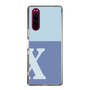 Slim Protection Case［ Original - initial two tone - X blue ］