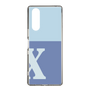 Slim Protection Case［ Original - initial two tone - X blue ］