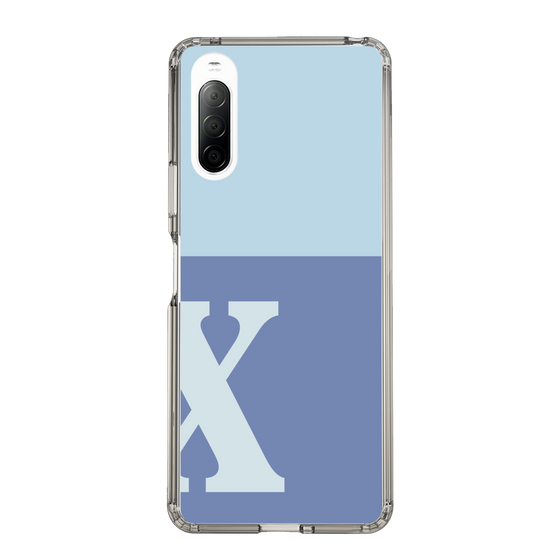 Slim Protection Case［ Original - initial two tone - X blue ］