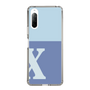 Slim Protection Case［ Original - initial two tone - X blue ］