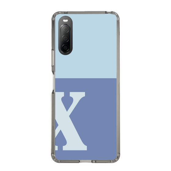 Slim Protection Case［ Original - initial two tone - X blue ］