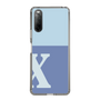 Slim Protection Case［ Original - initial two tone - X blue ］