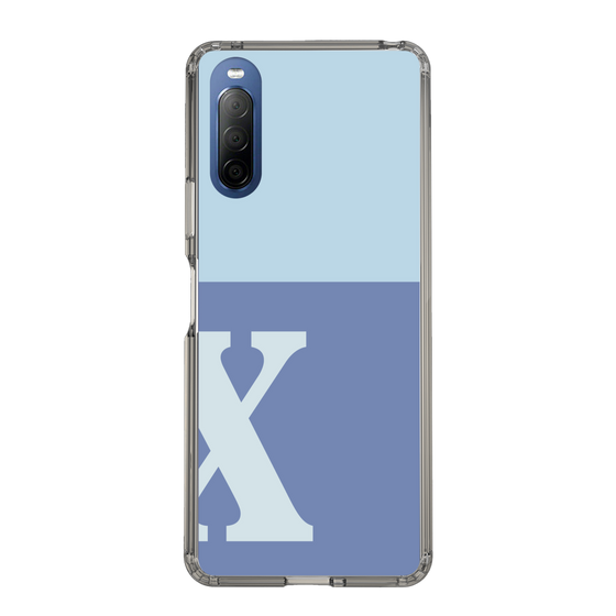 Slim Protection Case［ Original - initial two tone - X blue ］