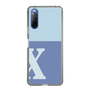 Slim Protection Case［ Original - initial two tone - X blue ］