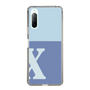 Slim Protection Case［ Original - initial two tone - X blue ］
