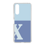 Slim Protection Case［ Original - initial two tone - X blue ］