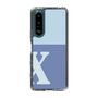 Slim Protection Case［ Original - initial two tone - X blue ］